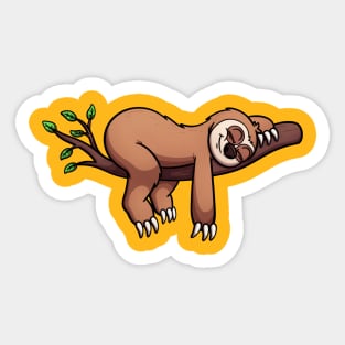 Sleeping Sloth Sticker